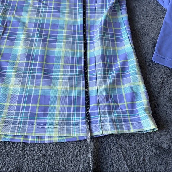 ✨Peter Millar Women’s Long Sleeve Plaid Shirt - Blue and Green - Picture 8 of 9